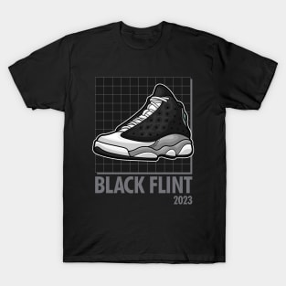 AJ 13 Retro Black Flint Sneaker T-Shirt